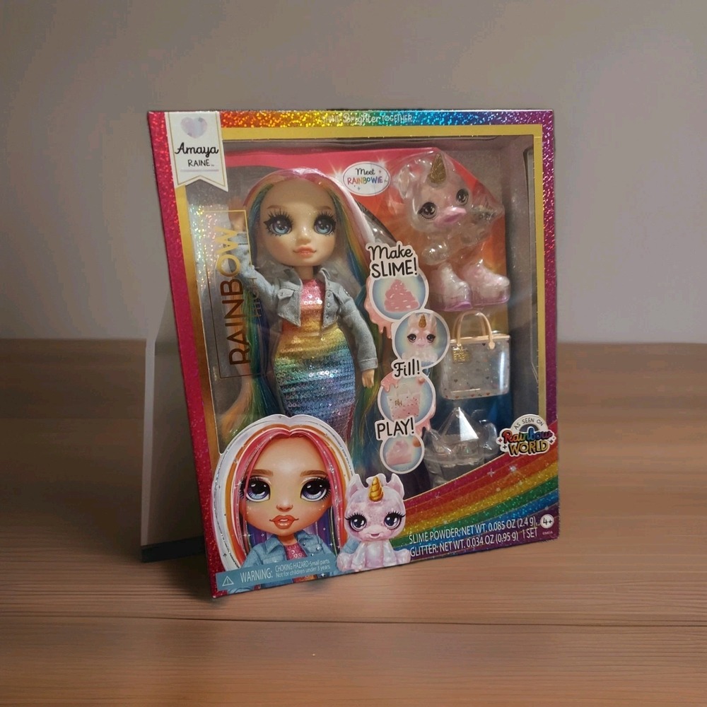 Rainbow High Amaya Raine Fashion Doll with Slime Kit & Accessories New MGA Toy